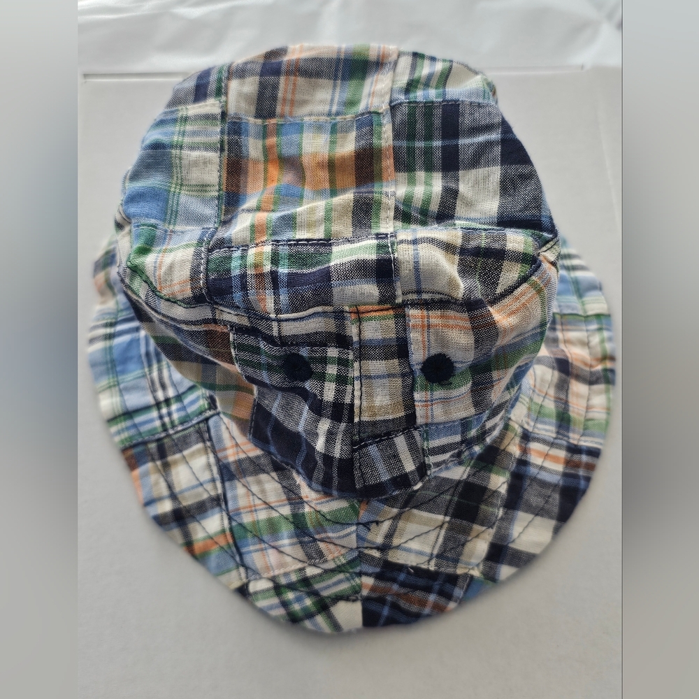 Gapkids Plaid 100% Cotton Infant Hat, NWT, Size Infant 0-6 Months